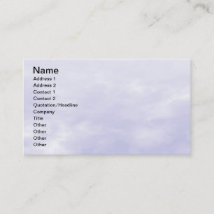 Carte De Visite Texture du ciel - bleu violet