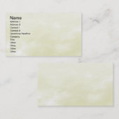Carte De Visite Texture du ciel - Jaune clair (Devant / Derrière)