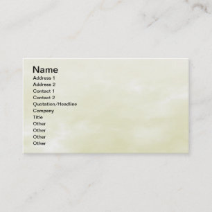 Carte De Visite Texture du ciel - Jaune clair