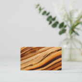 Carte De Visite Texture du grain de bois (Debout devant)