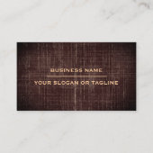 Carte De Visite Texture du grain de bois Photo Construction minima (Devant)