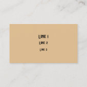 Carte De Visite Texture du noeud du grain de bois (Dos)