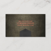 Carte De Visite Texture du tissu | Lettres en relief (Dos)