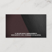 Carte De Visite Texture duo simple (Dos)