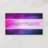 Carte De Visite Texture élégante du glamour (Dos)