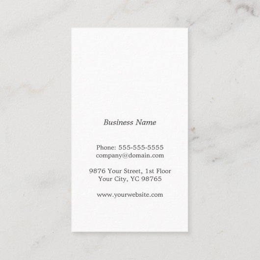 Carte De Visite Texture élégante moderne Consultant Brown (Dos)