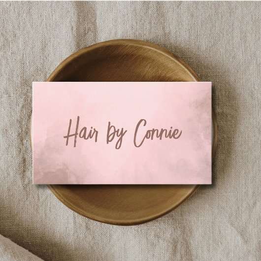 Carte De Visite Texture élégante Pastel Coiffeur stylé