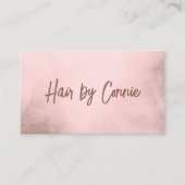 Carte De Visite Texture élégante Pastel Coiffeur stylé (Devant)