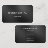 Carte De Visite Texture élégante professionnelle minimaliste en (Devant / Derrière)