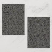 Carte De Visite Texture en béton (Devant / Derrière)