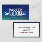 Carte De Visite Texture en béton moderne professionnelle (Devant / Derrière)