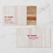 Carte De Visite Texture en bois (Devant / Derrière)