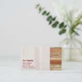Carte De Visite Texture en bois (Debout devant)