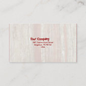 Carte De Visite Texture en bois (Dos)