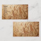 Carte De Visite Texture en bois comprimée Recyclée pour l'arrière (Devant / Derrière)