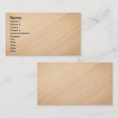 Carte De Visite Texture en bois de hêtre pour l'arrière - plan 2 (Devant / Derrière)