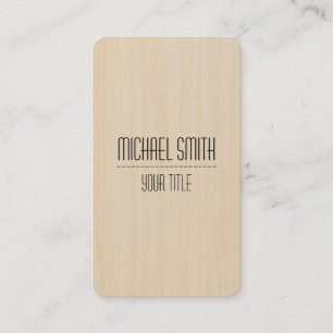 Carte De Visite Texture en bois moderne professionnelle de grain