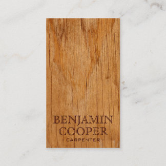 Carte De Visite Texture en bois - style D