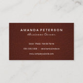 Carte De Visite Texture en cuir (Dos)