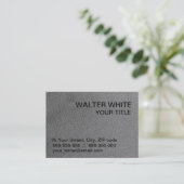 Carte De Visite Texture en cuir (Debout devant)