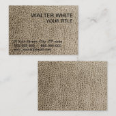 Carte De Visite Texture en cuir (Devant / Derrière)