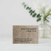Carte De Visite Texture en cuir (Debout devant)