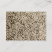 Carte De Visite Texture en cuir (Dos)