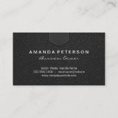 Carte De Visite Texture en cuir (Dos)