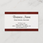 Carte De Visite Texture en cuir, arrière - plan en cuir - rouge (Devant)