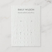 CARTE DE VISITE TEXTURE EN CUIR BLANC 2 ÉCRAN ÉCRAN DE RECHERCHE (Devant)