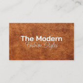 Carte De Visite Texture en cuir Brown (Devant)