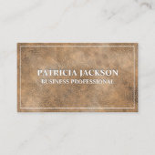 Carte De Visite Texture en cuir Brown (Devant)