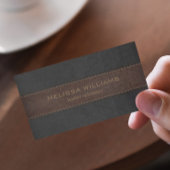 Carte De Visite Texture en cuir Brown et noir
