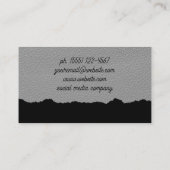 Carte De Visite Texture en cuir | Effet Torn (Dos)