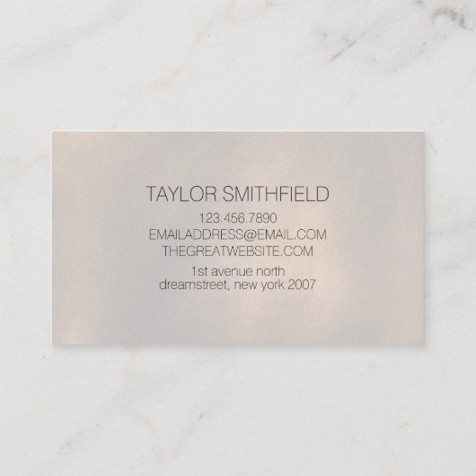 Carte De Visite Texture en cuir rustique (Dos)