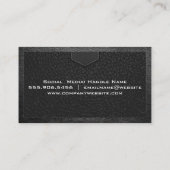 Carte De Visite Texture en cuir | Tiré (Dos)