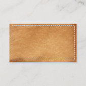 Carte De Visite Texture en Cuir vintage (Dos)