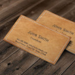 Carte De Visite Texture en Cuir vintage<br><div class="desc">Cartes de visite de texture en Cuir vintage À Cadre Trait.</div>