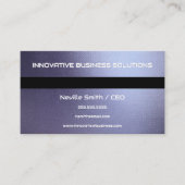 Carte De Visite Texture en métal gris bleu (Devant)