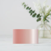 Carte De Visite Texture en or Rose blanc brillant (Debout devant)