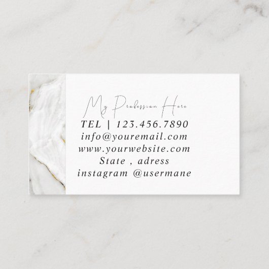 Carte De Visite Texture en quartz cristal d'Améthyste minéral (Dos)