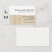 Carte De Visite Texture et bois (Devant / Derrière)