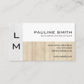 Carte De Visite Texture et bois (Devant)