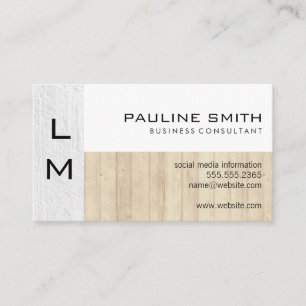 Carte De Visite Texture et bois