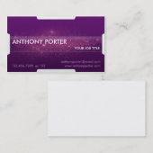 Carte De Visite Texture étoilée - pourpre (Devant / Derrière)