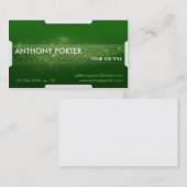 Carte De Visite Texture étoilée - vert (Devant / Derrière)
