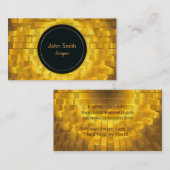 Carte De Visite texture géométrique abstraite de poligonal (Devant / Derrière)