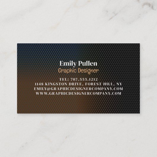 Carte De Visite Texture graphique, graphiste (Dos)