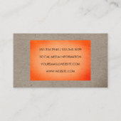 Carte De Visite Texture gras (Dos)