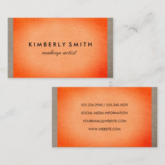 Carte De Visite Texture gras (Devant / Derrière)